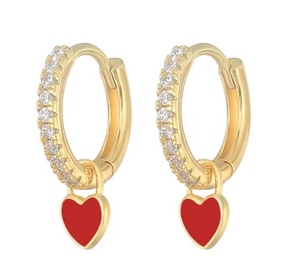 Opulent Heart Hoops