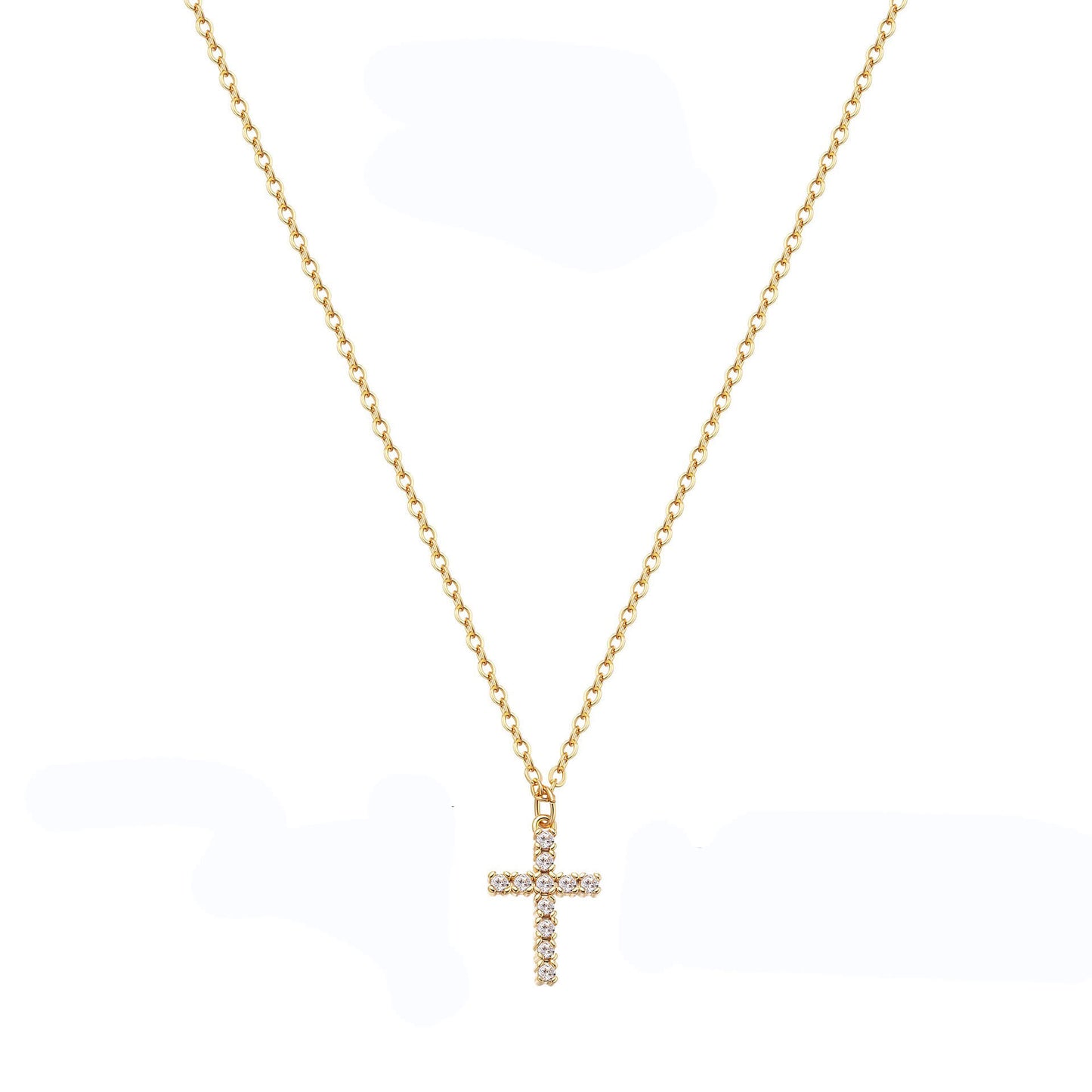 Elegant Inlay Cross Necklace