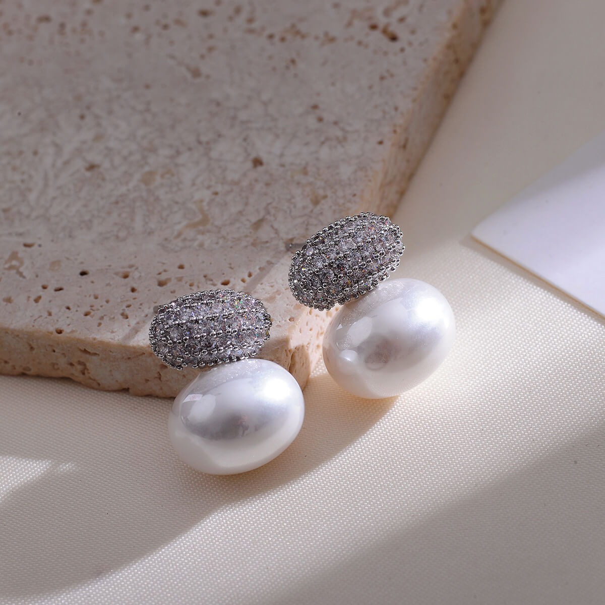 Timeless Pearl and Gemstone Statement Earrings