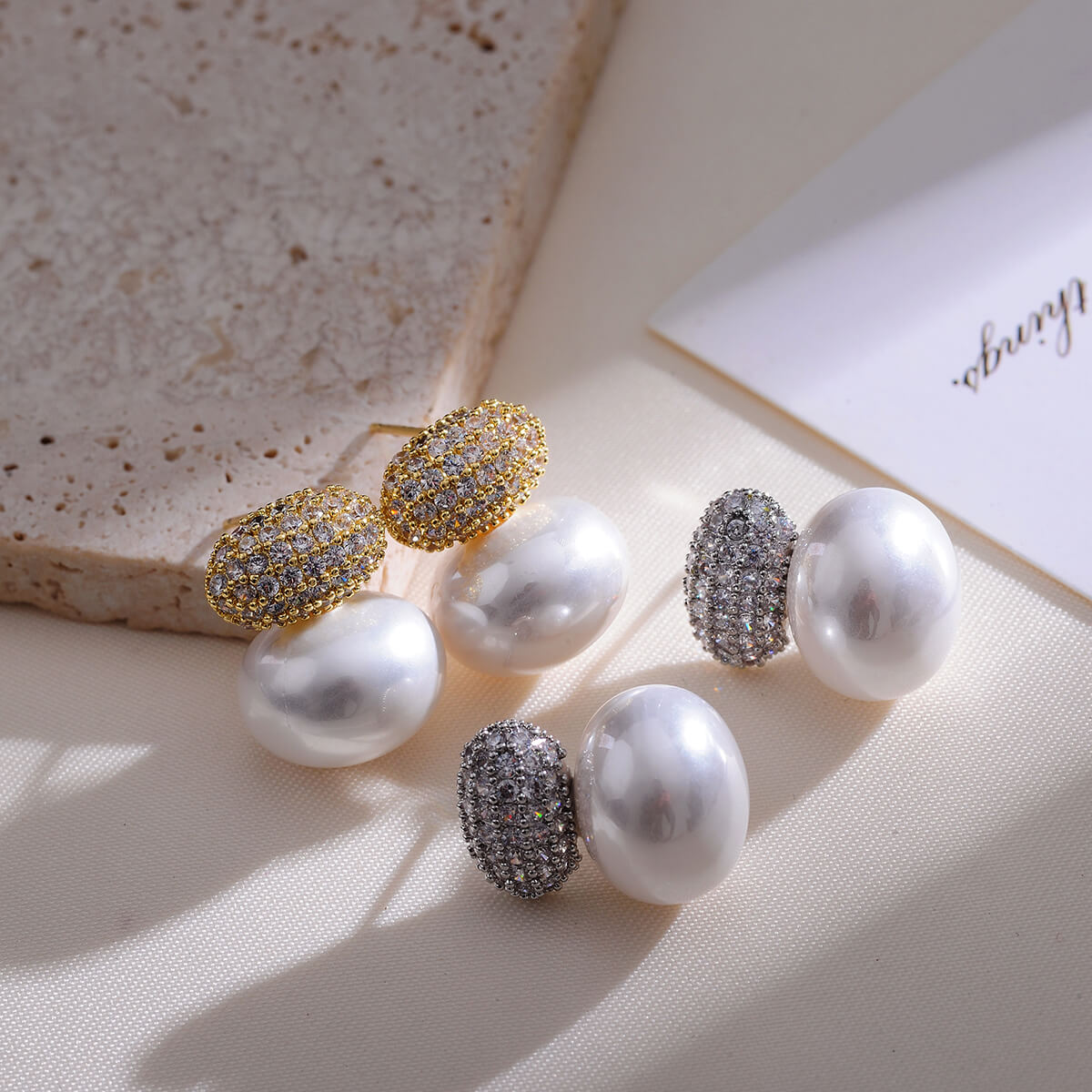 Timeless Pearl and Gemstone Statement Earrings