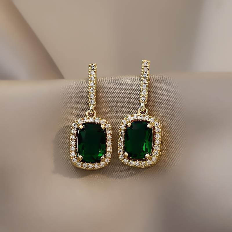 Luxe Alloy Rhinestone Earrings