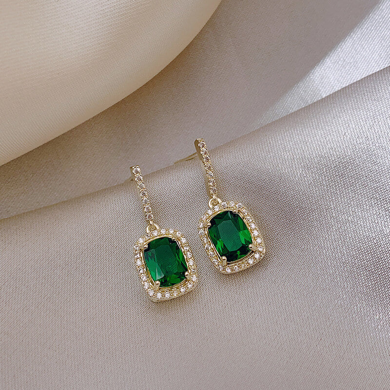 Luxe Alloy Rhinestone Earrings