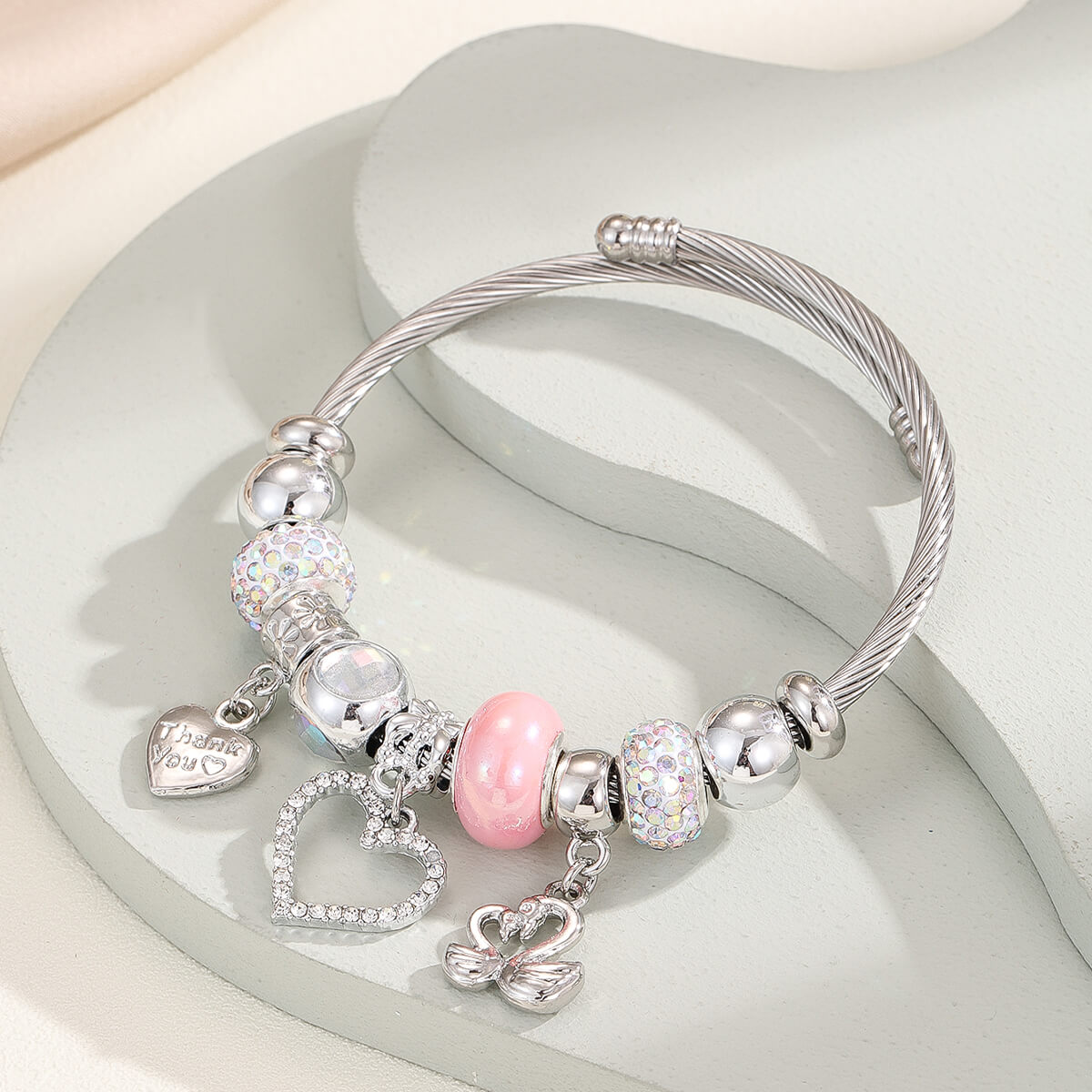 Timeless Heart Charm Bracelet