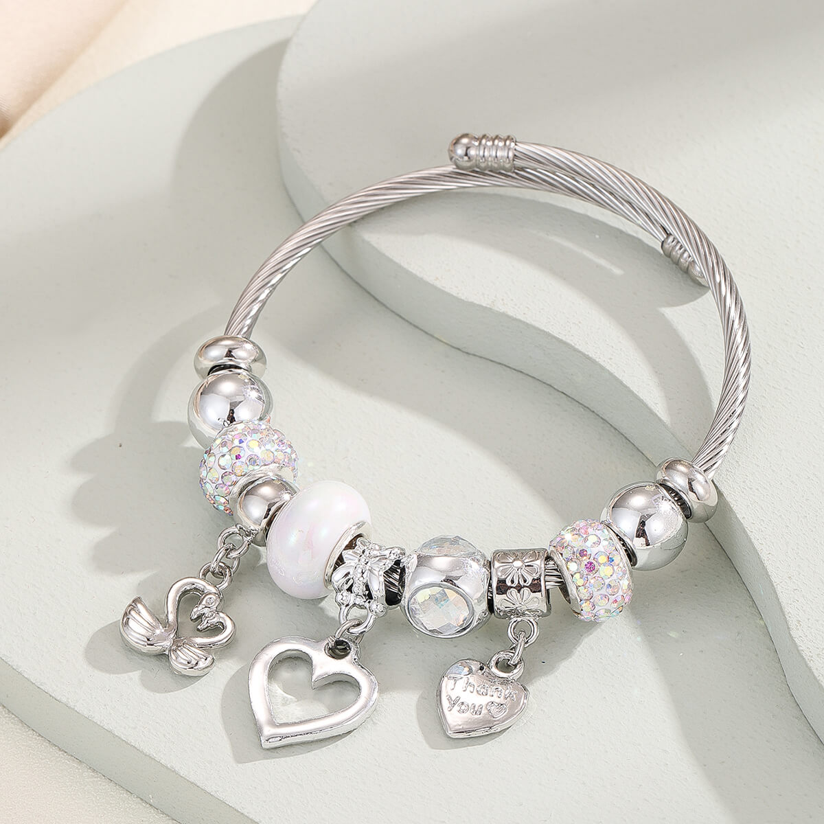 Timeless Heart Charm Bracelet