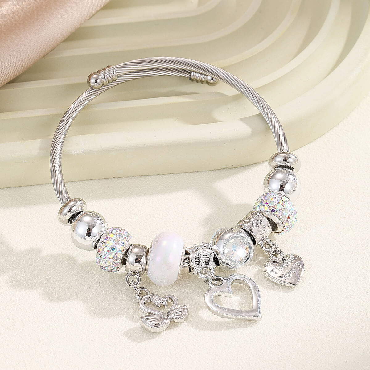 Timeless Heart Charm Bracelet